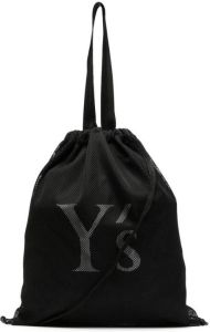 Y's logo-print tote bag Zwart
