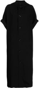 Y's Midi-jurk met korte mouwen Zwart