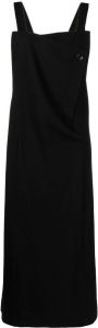 Y's Midi-jurk met vierkante hals Zwart