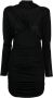 Saint Laurent Mini-jurk met lange mouwen Zwart - Thumbnail 1