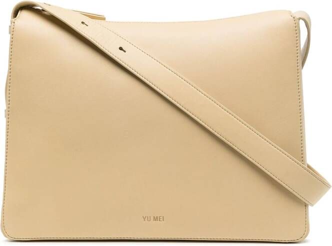 Yu Mei Charlie leren shopper Beige