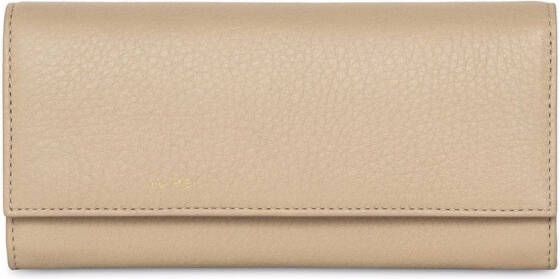 Yu Mei Leren portemonnee Beige