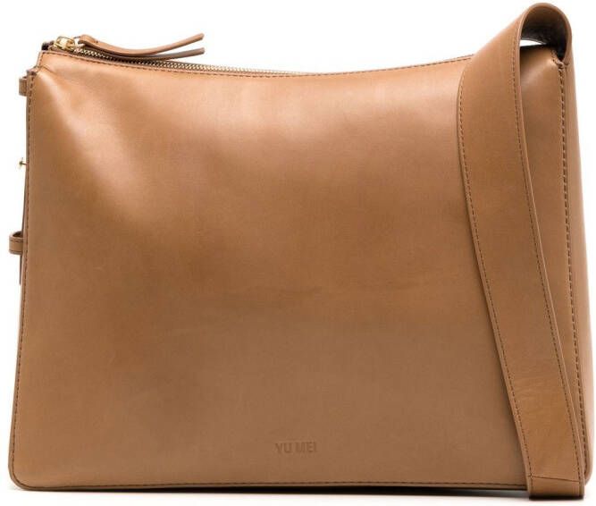 Yu Mei Leren shopper Bruin