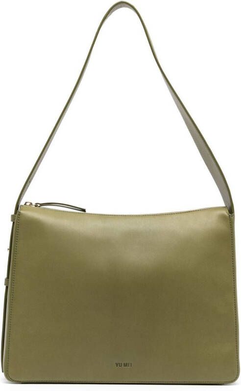 Yu Mei Shopper met logo reliëf Groen