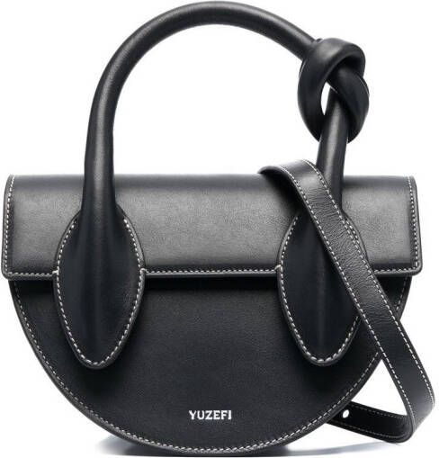Yuzefi Pretzel kleine shopper Zwart