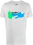 Yves Salomon T-shirt met logoprint Grijs - Thumbnail 1