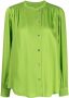 Yves Salomon Asymmetrische blouse Groen - Thumbnail 1