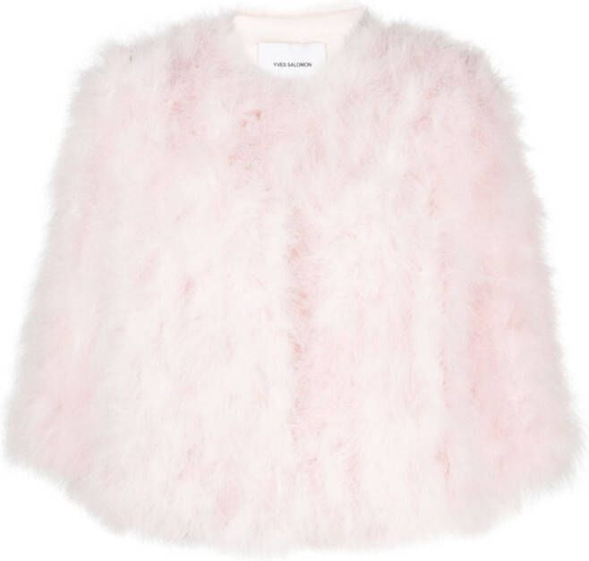 Yves Salomon Jack met ronde hals Roze