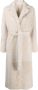 Yves Salomon Lammy coat Wit - Thumbnail 1