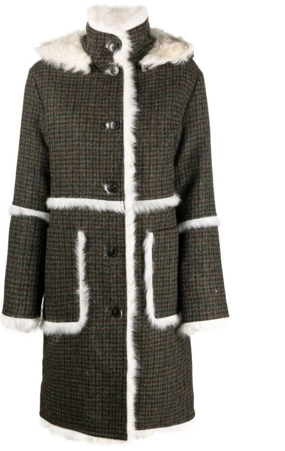 Yves Salomon Lammy coat Zwart