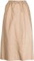 Yves Salomon Leren rok Beige - Thumbnail 1