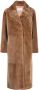 Yves Salomon Merino mantel Bruin - Thumbnail 1