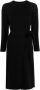 Yves Salomon Midi-jurk met lange mouwen Zwart - Thumbnail 1