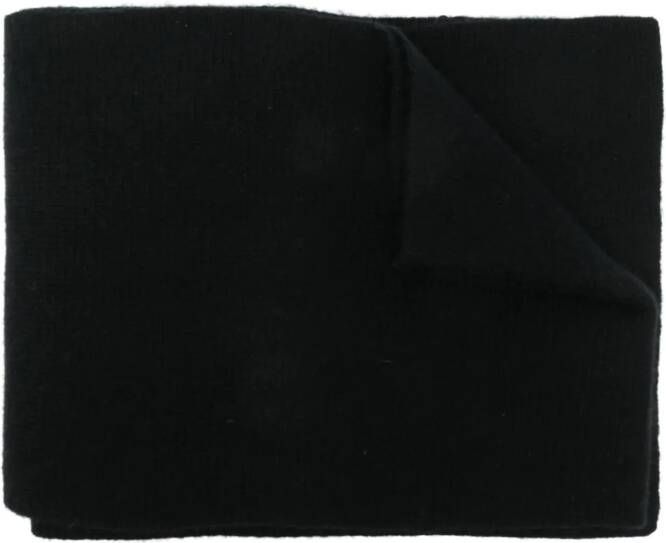 Yves Salomon Sjaal met logopatch Zwart