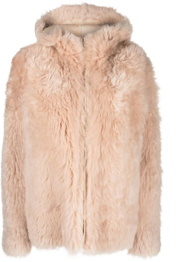 Yves Salomon Lammy coat Beige