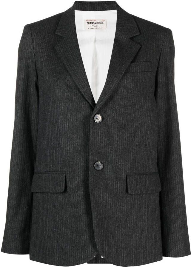 Zadig&Voltaire Blazer met krijtstreep Grijs