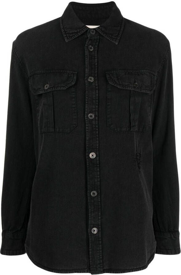 Zadig&Voltaire Blouse met geborduurd logo Zwart