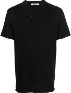Zadig&Voltaire T-shirt met knoopdetail Zwart