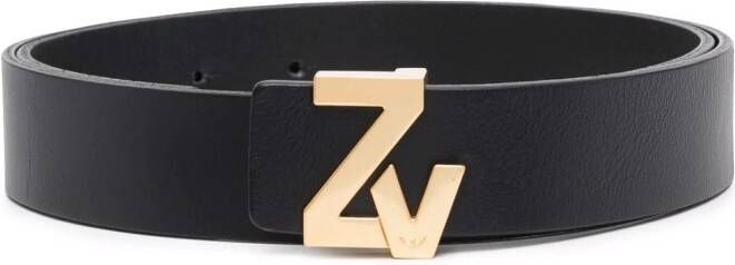 Zadig&Voltaire Gespriem met logo Zwart