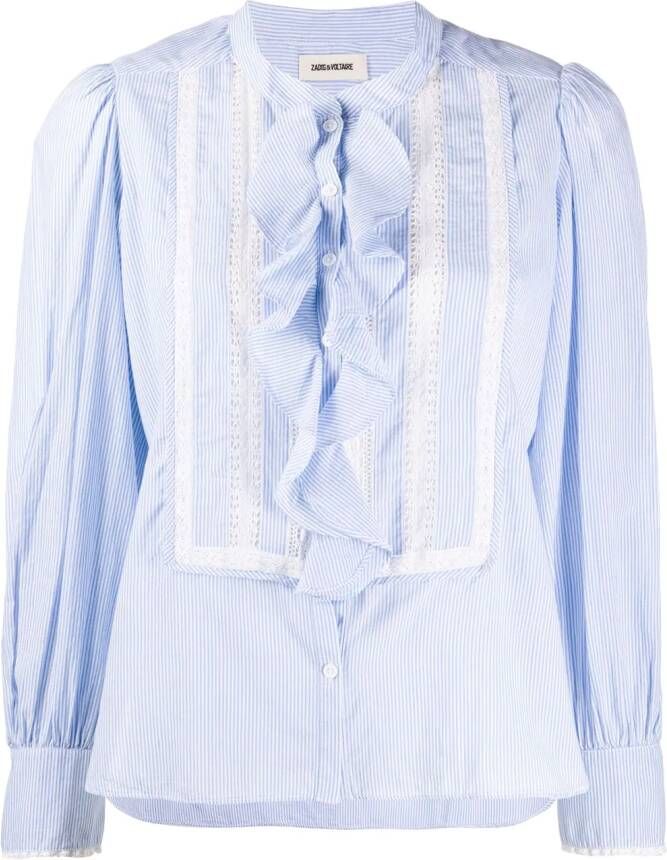 Zadig&Voltaire Gestreept shirt Blauw
