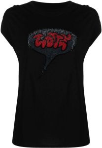 Zadig&Voltaire T-shirt verfraaid met stras Zwart