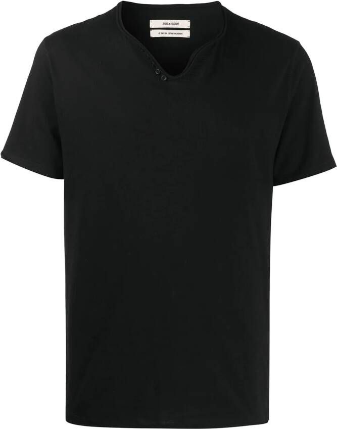 Zadig&Voltaire Henley T-shirt Zwart