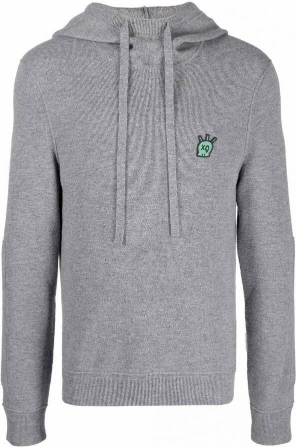 Zadig&Voltaire Hoodie met logoplakkaat Grijs