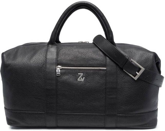 Zadig&Voltaire Initiale Jamie leren tas Zwart