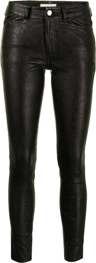 Zadig&Voltaire Leren broek Zwart
