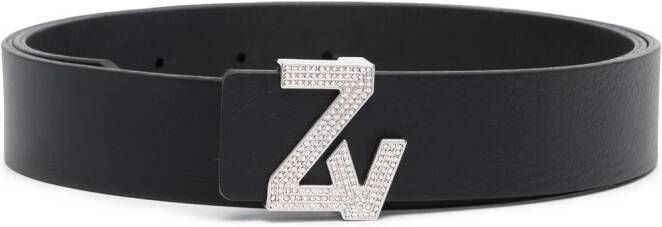 Zadig&Voltaire Leren riem Zwart