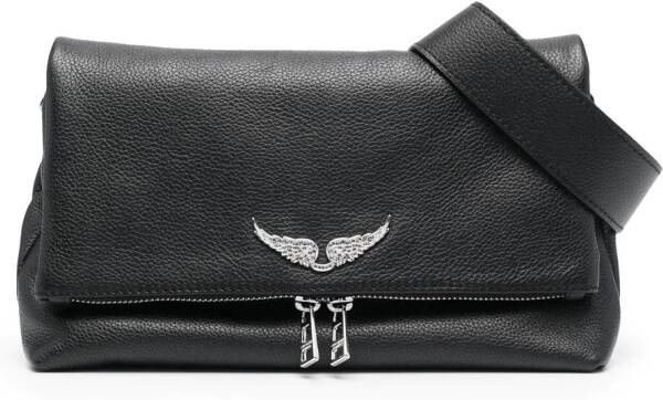 Zadig&Voltaire Schoudertas met logoplakkaat Zwart