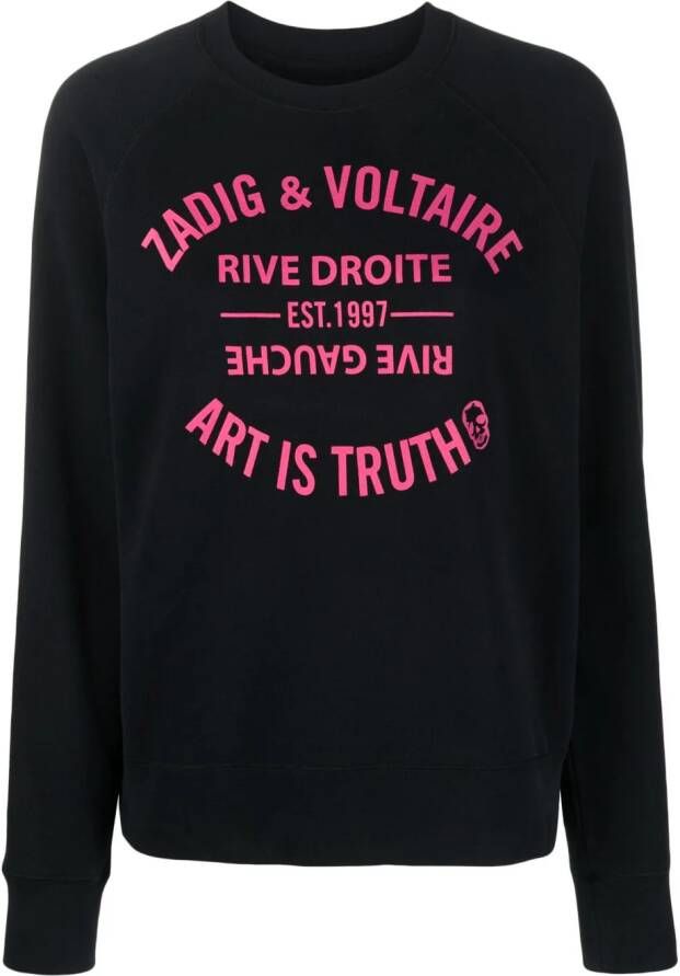 Zadig&Voltaire Sweater met logoprint Zwart