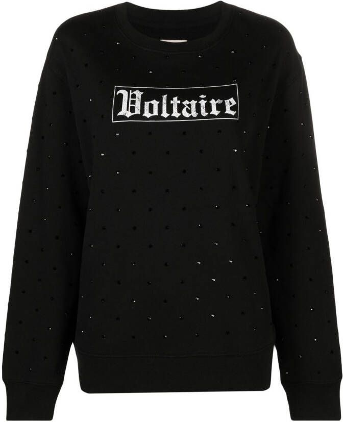 Zadig&Voltaire Sweater verfraaid met stras Zwart