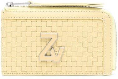 Zadig&Voltaire Portemonnee met logoplakkaat Beige