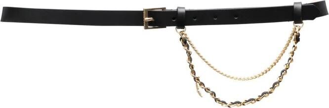 Zadig&Voltaire Riem met kettingdetail Zwart