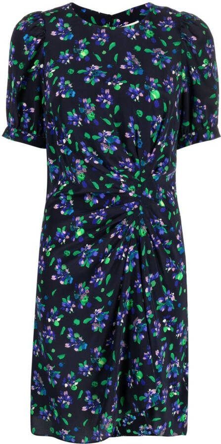 Zadig&Voltaire Mini-jurk met bloemenprint Blauw