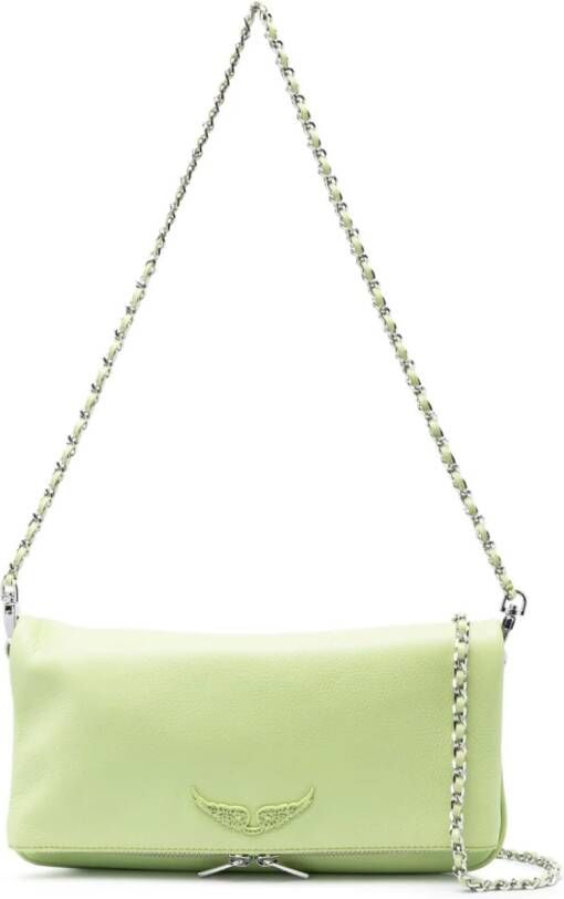 Zadig&Voltaire Rock leren crossbodytas Groen