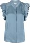 Zadig&Voltaire ruffled-sleeve blouse Blauw - Thumbnail 1