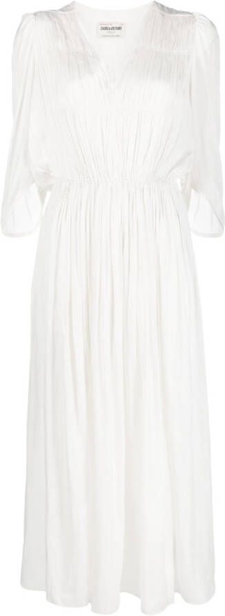 Zadig & Voltaire Ryoko satijnen jurk Wit Dames