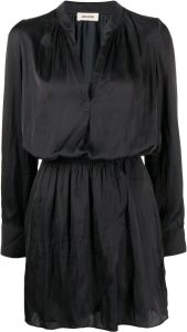 Zadig&Voltaire Satijnen mini-jurk Zwart