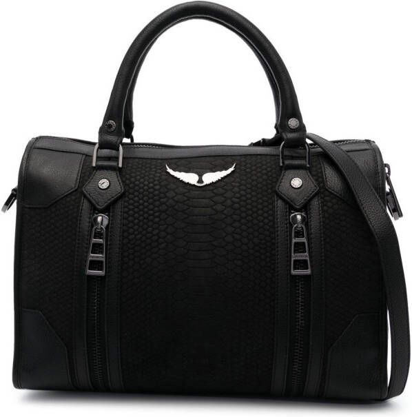 Zadig & Voltaire Sunny Medium 2 leather shoulder bag Black Dames