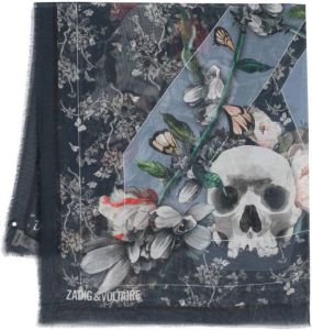 Zadig&Voltaire Sjaal met print Blauw