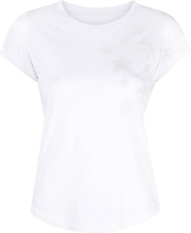 Zadig&Voltaire Skinny Rain Stars T-shirt Wit
