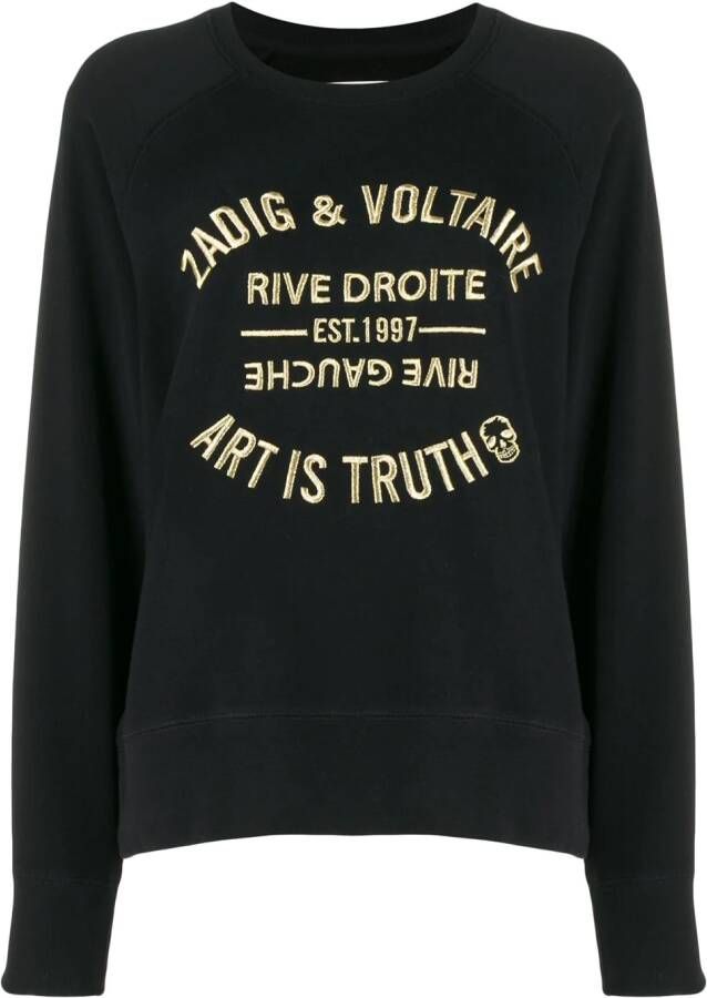 Zadig&Voltaire Sweater met borduurwerk Zwart