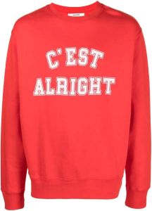 Zadig&Voltaire Sweater met tekst Rood