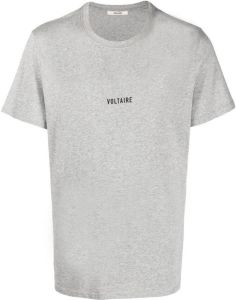 Zadig&Voltaire T-shirt met logoprint Grijs