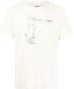 Zadig&Voltaire T-shirt met ronde hals Geel