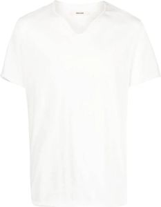 Zadig&Voltaire T-shirt met tekst Wit