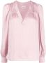 Zadig&Voltaire Blouse met V-hals Roze - Thumbnail 1