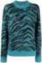 Zadig&Voltaire Trui met zebraprint Blauw - Thumbnail 1